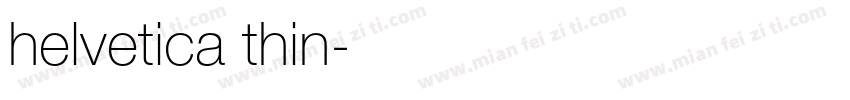 helvetica thin字体转换